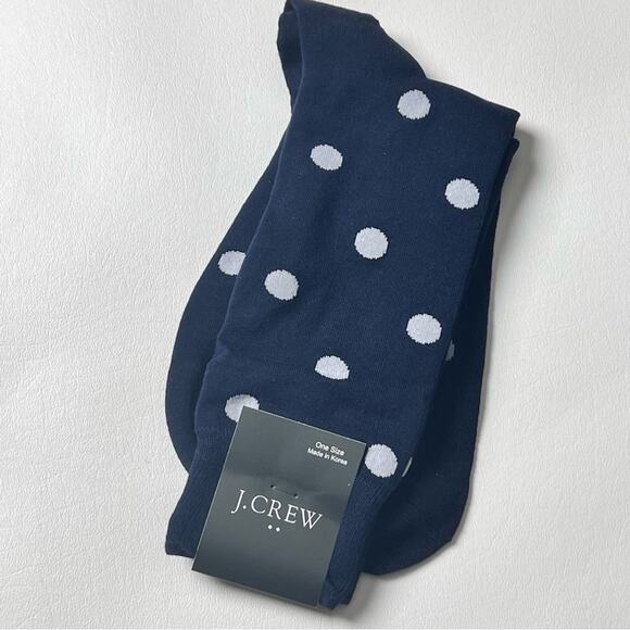 J.Crew Polka Dot Dress Style Trouser Socks One Size NWT - Picture 7 of 9